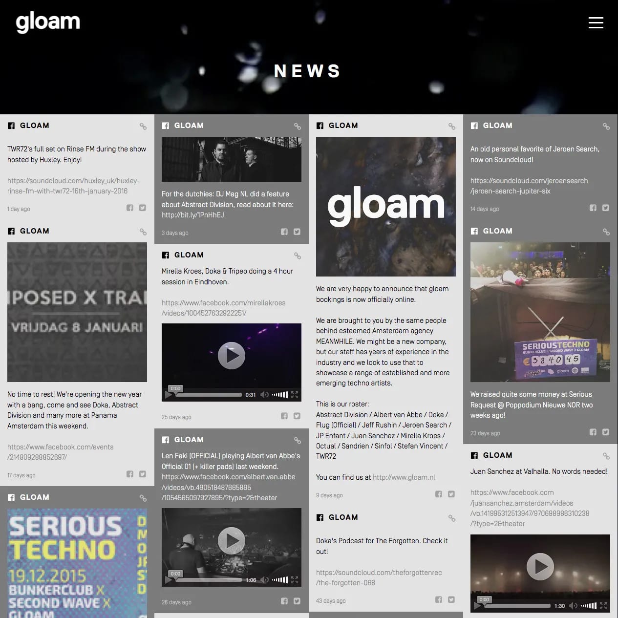 Gloam - News