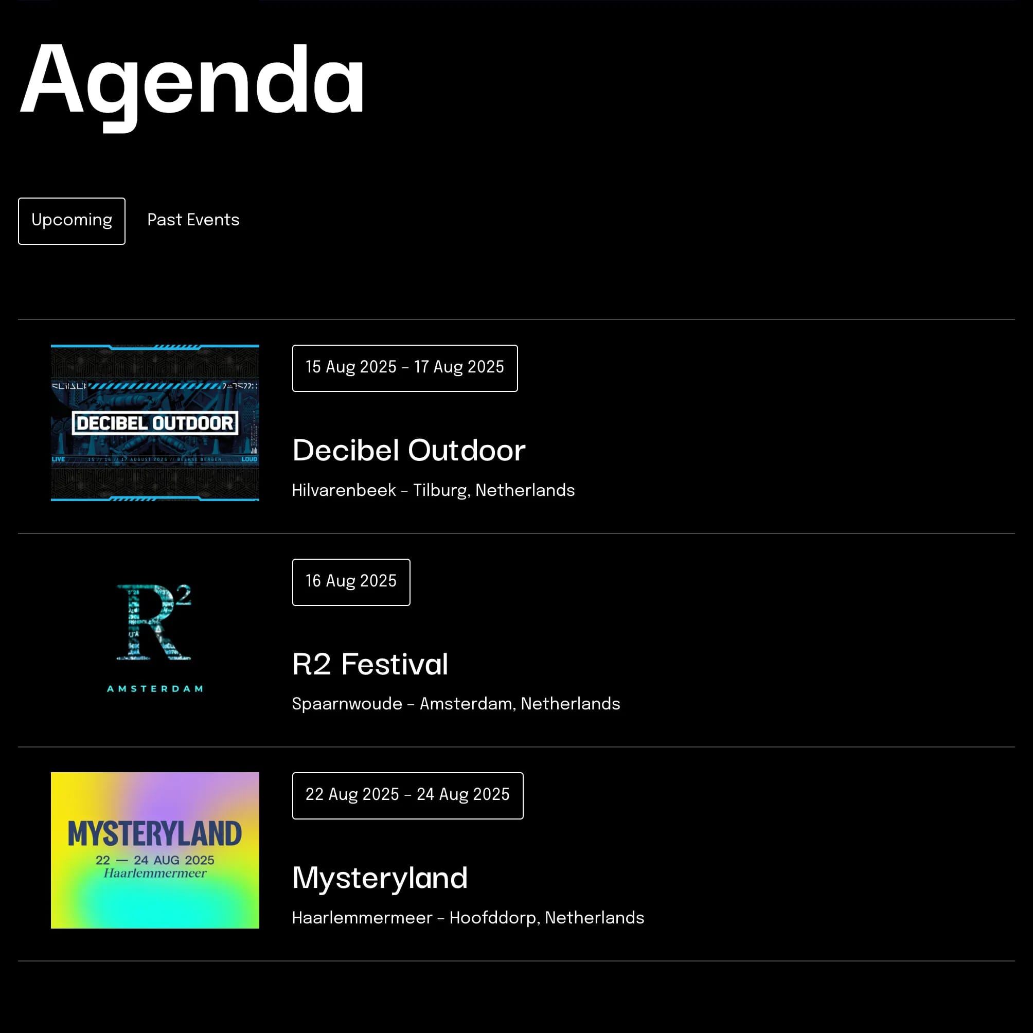 KBK Visuals - Agenda