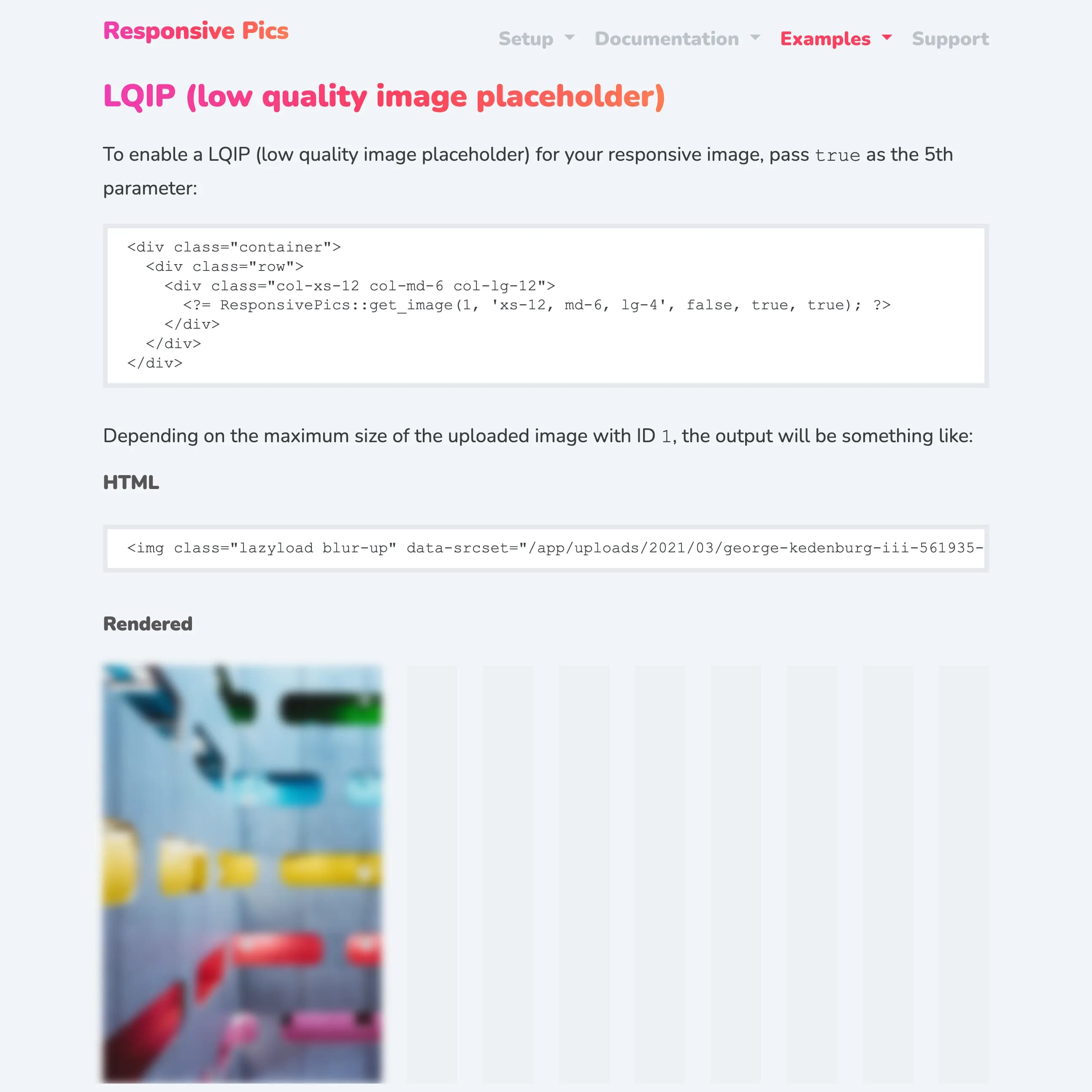 Responsive Pics - Low Quality Image Replacement