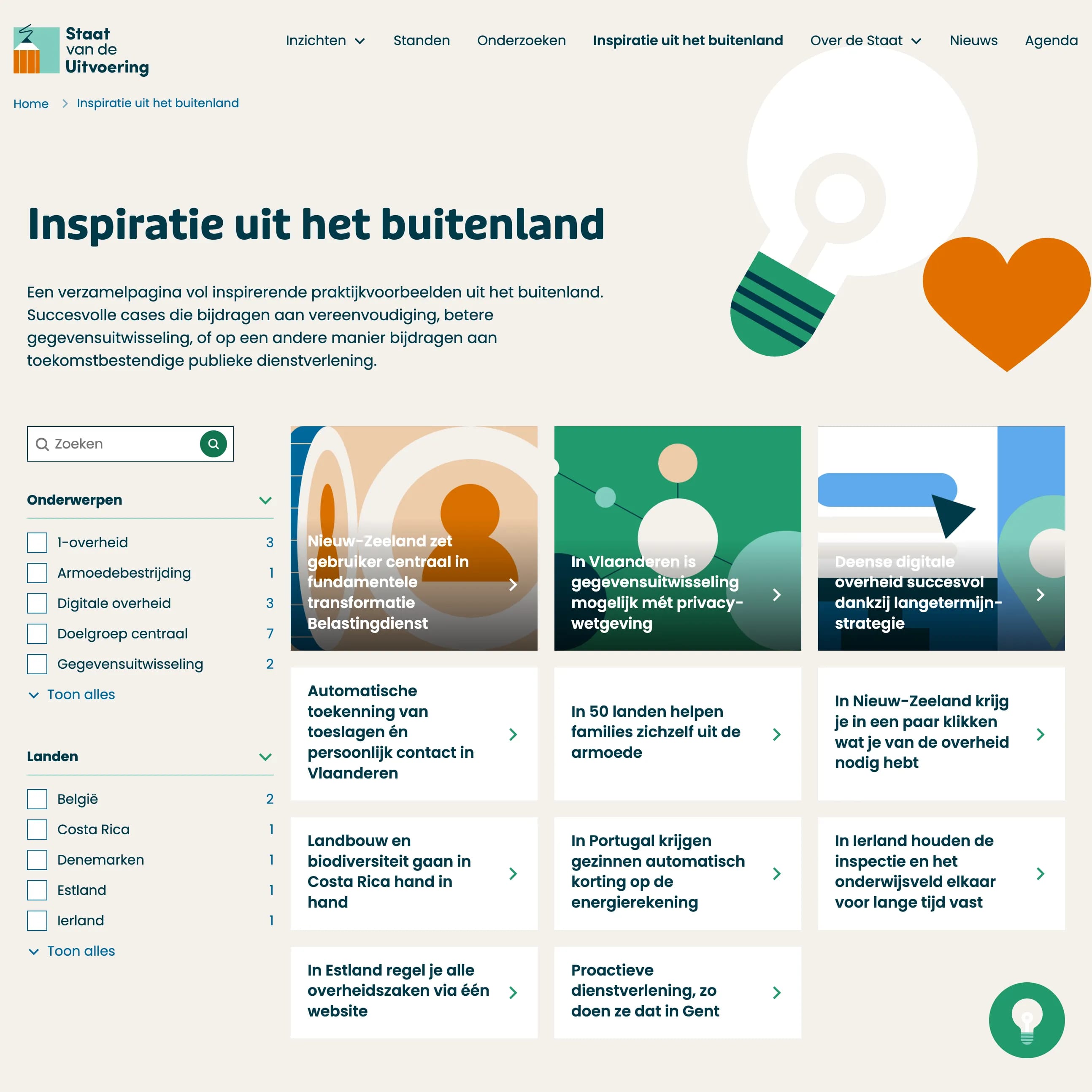Staat van de Uitvoering - Inspiratie uit het buitenland