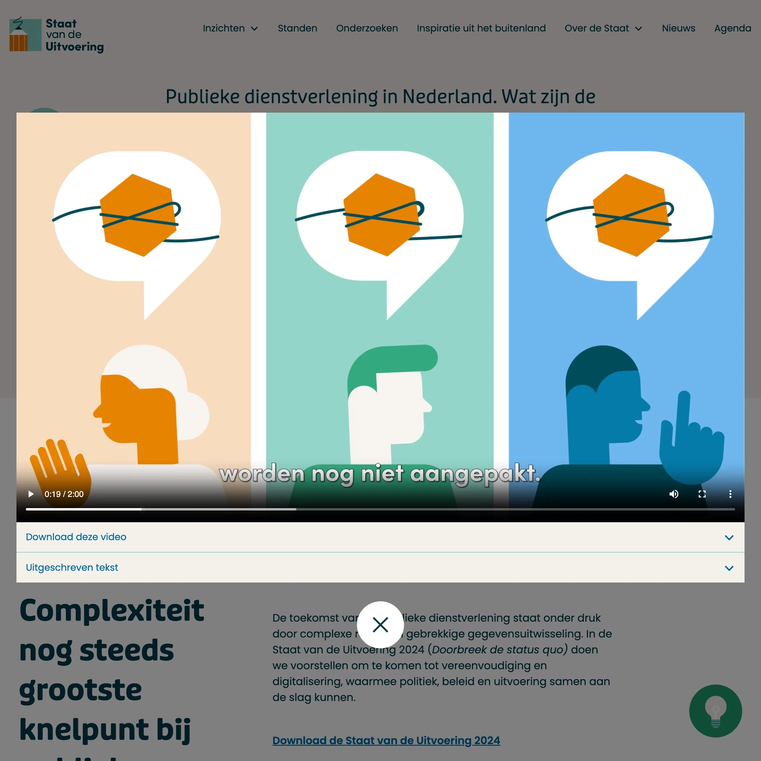 Staat van de Uitvoering - Home