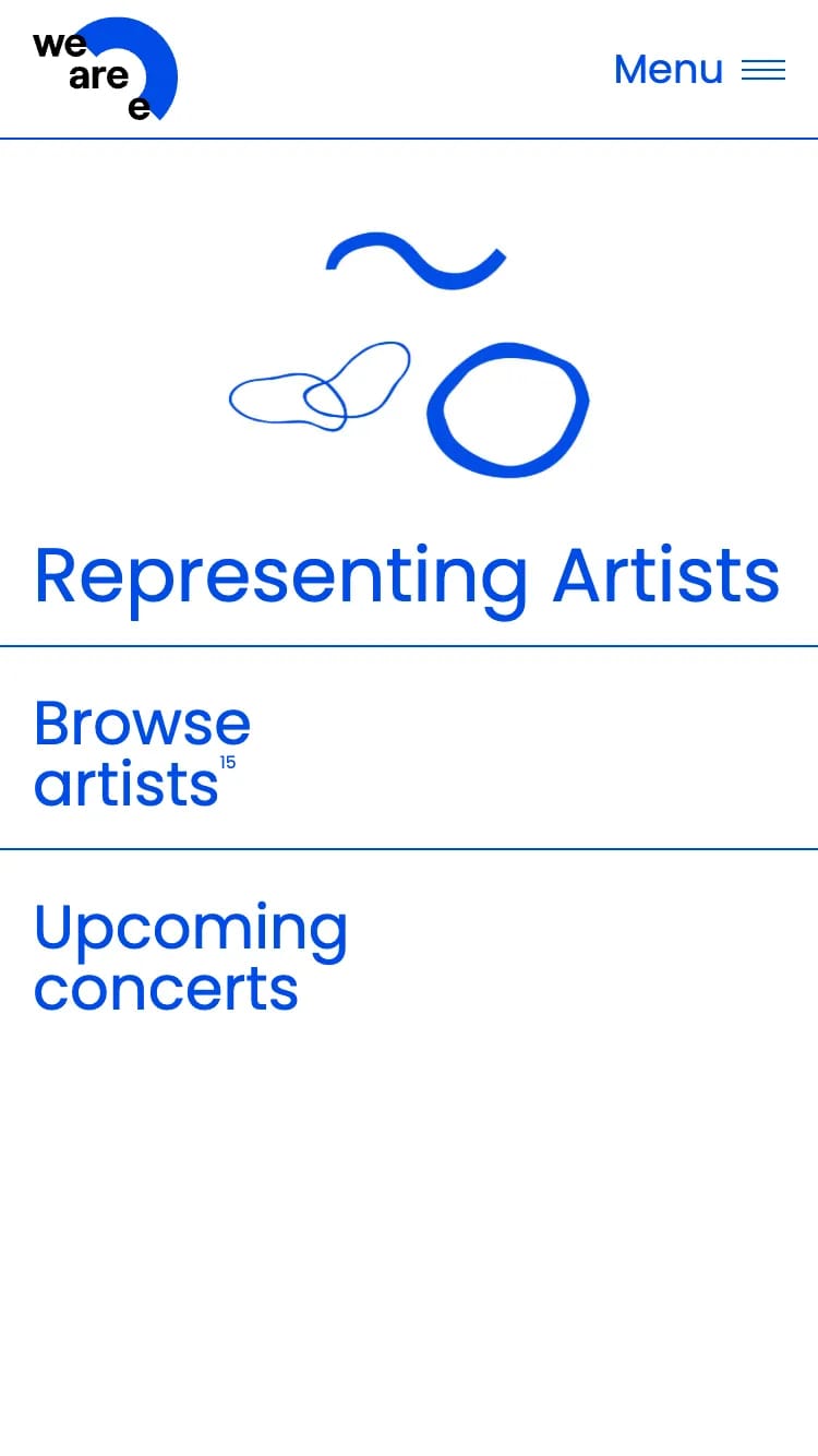 We Are E - Representing Artists Mobile