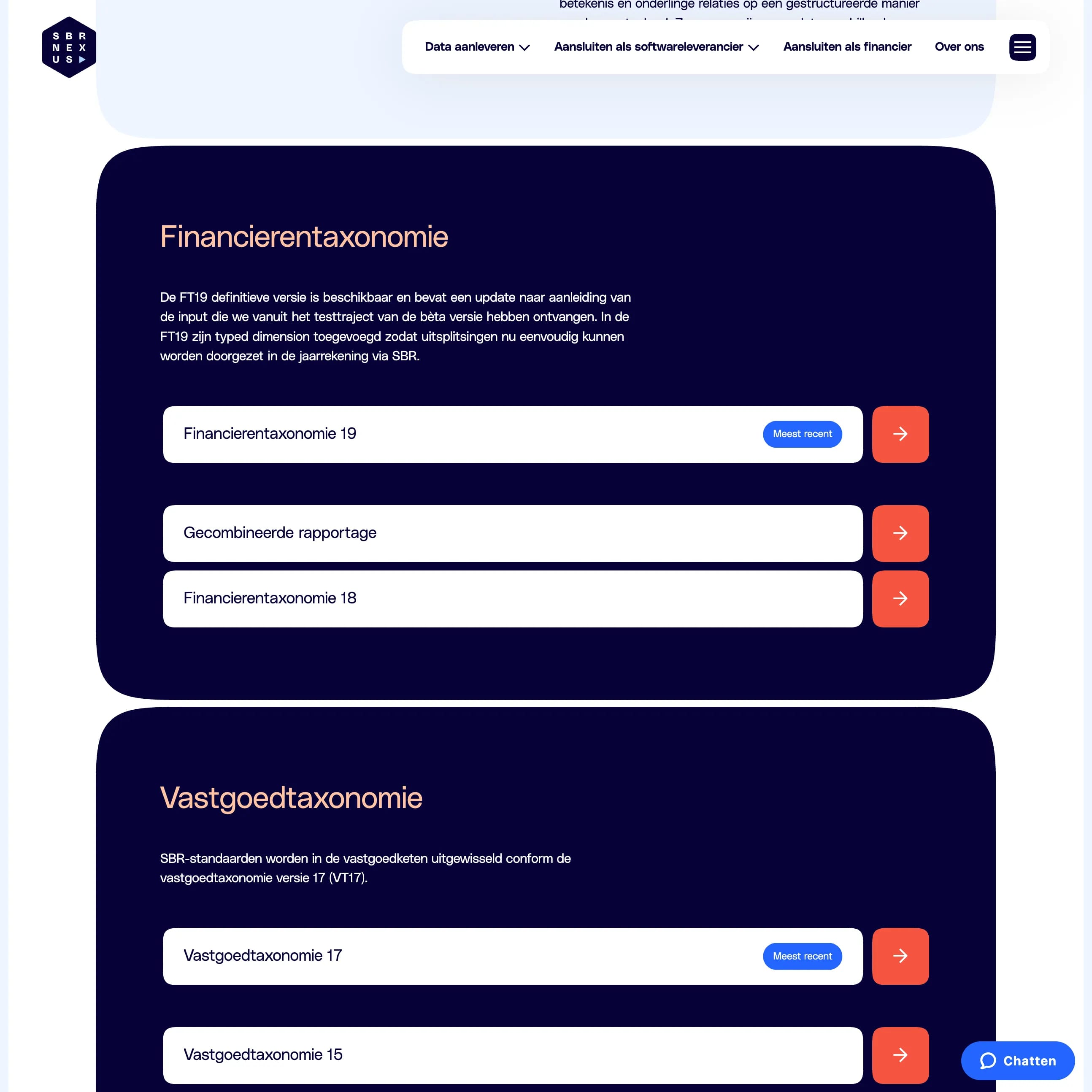 SBR Nexus - Taxonomies