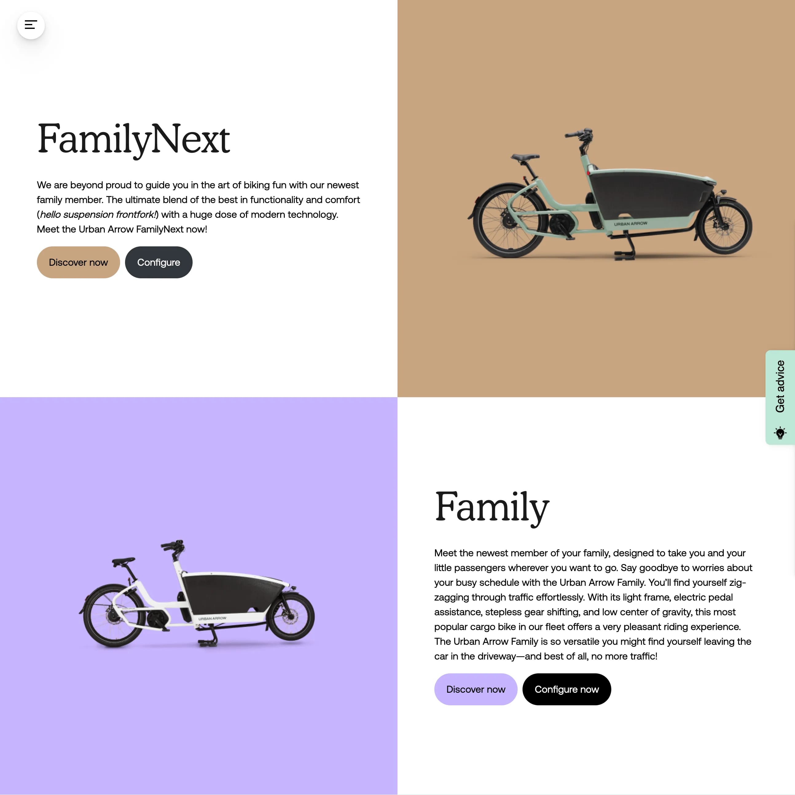 Urban Arrow - Bike Overview