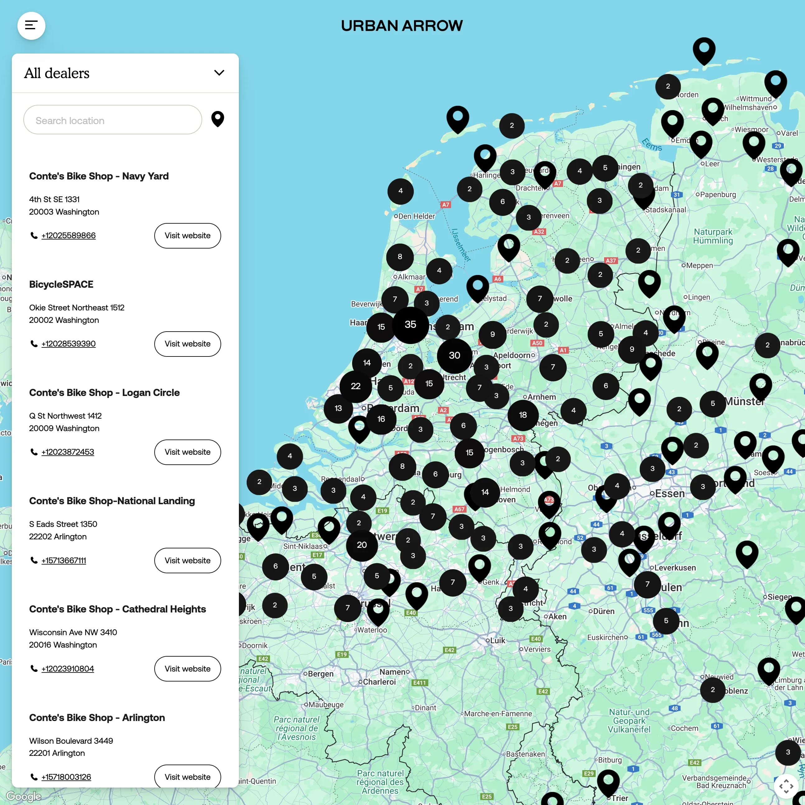 Urban Arrow - Dealer Locator