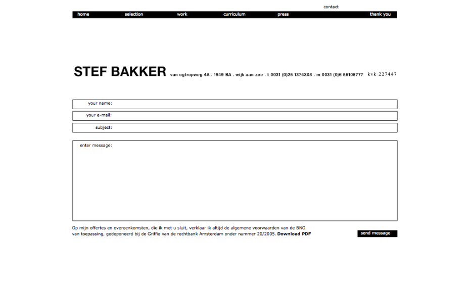 Stef Bakker - Contact