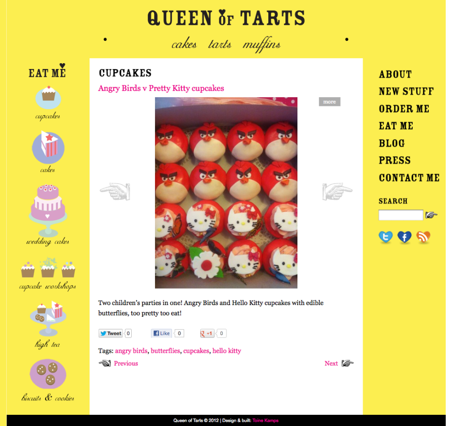 Queen of Tarts - Angry Bird Cupcakes